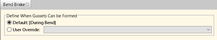 Define When Gussets Can be Formed Process Setup Option